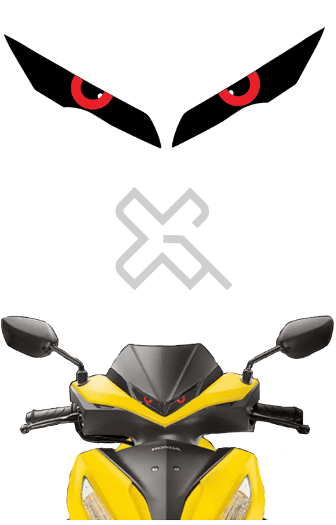 Grazia Bs6 Eye Sticker | Dio 125 New Model Headlight Sticker